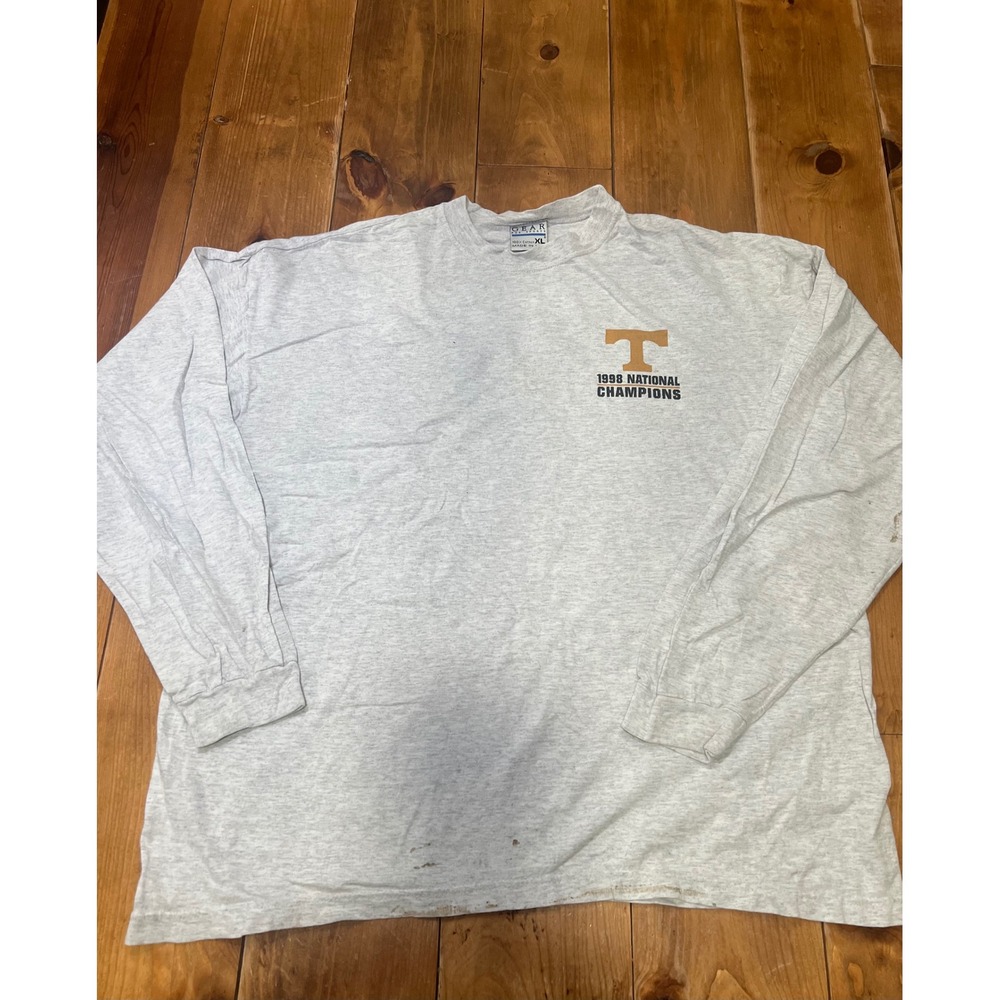 Vintage 1998 Tennessee Volunteers National Champions Shirt XL Gear For Sports